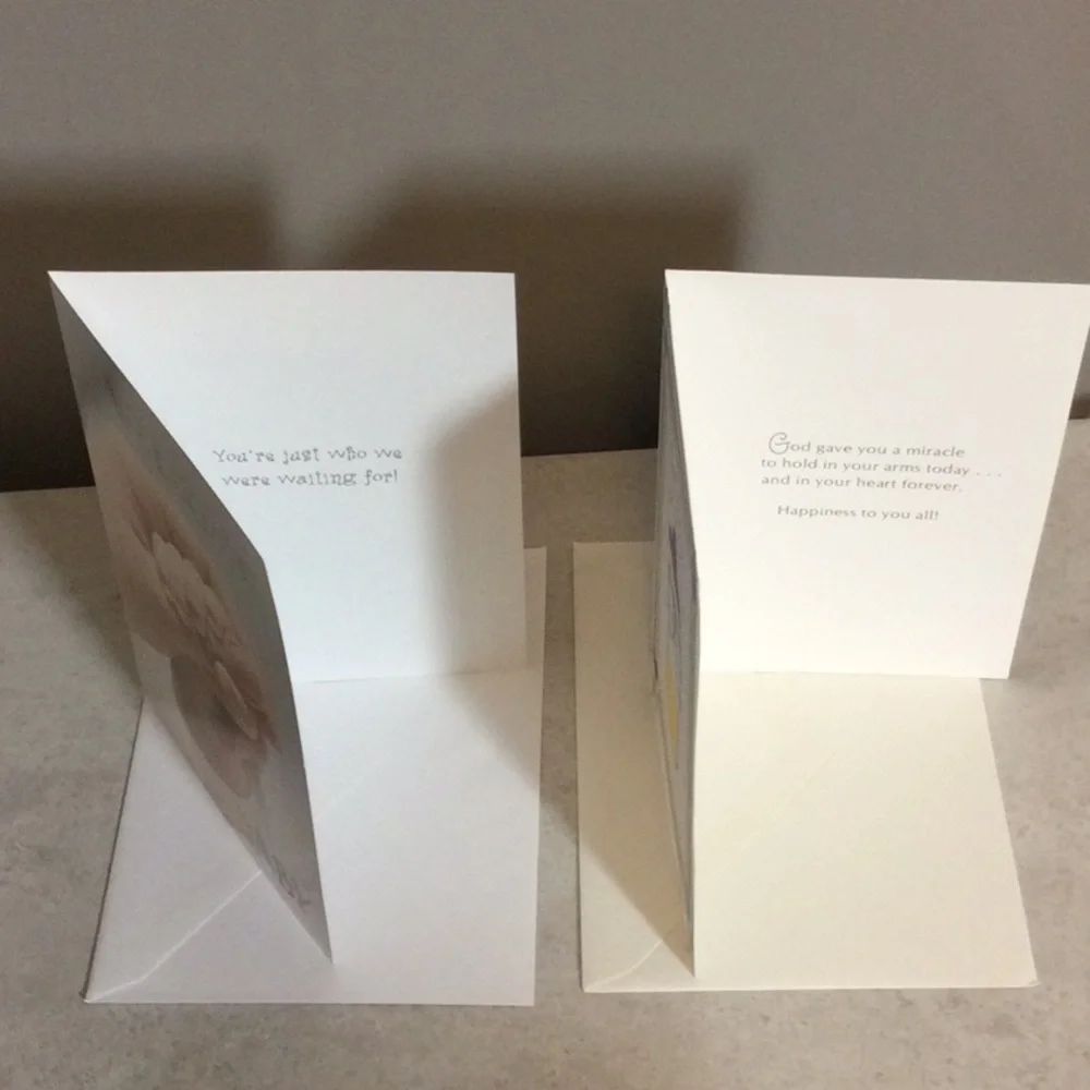 Dozen Colorful Baby Shower Greeting Cards